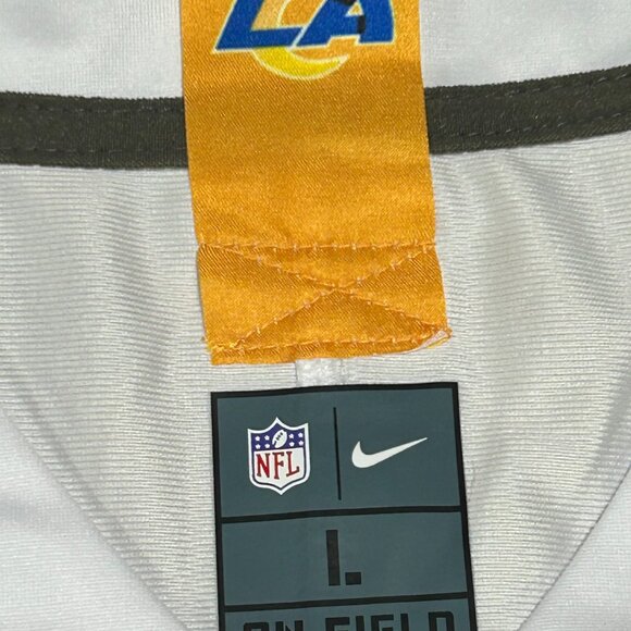 Men's Puka Nacua #12 Los Angeles Rams Stitched ON FIELD Jersey Size Large - Picture 10 of 10